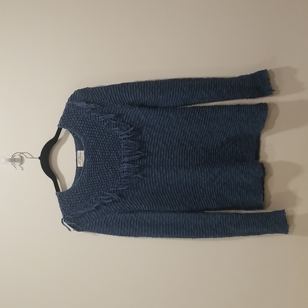 Zara Girls turquoise sweater